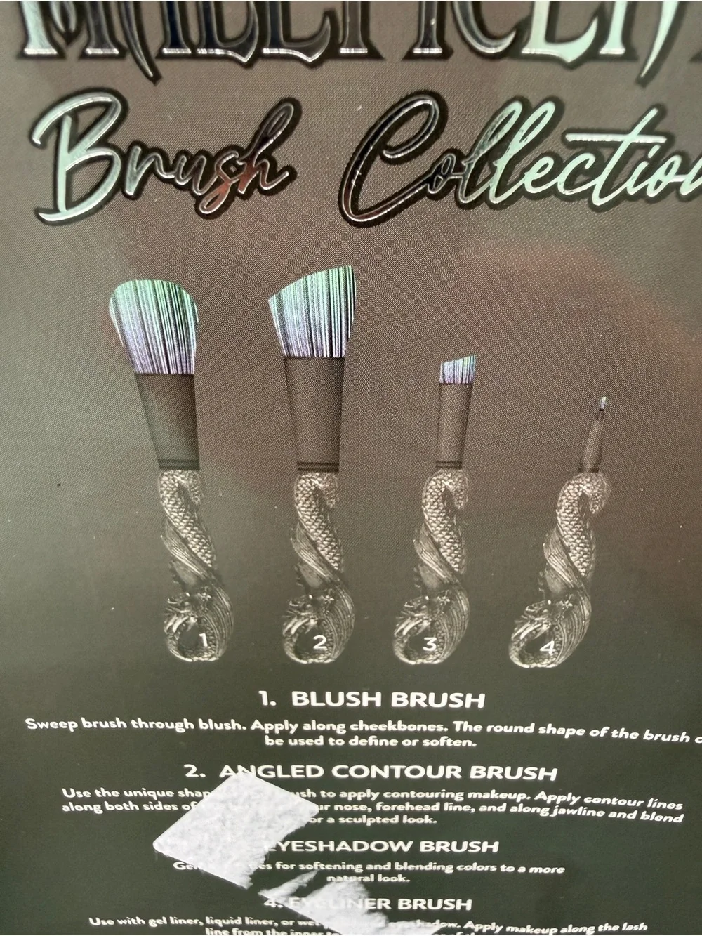 Disney Maleficent Villains Makeup Brush Set - Purple & Green